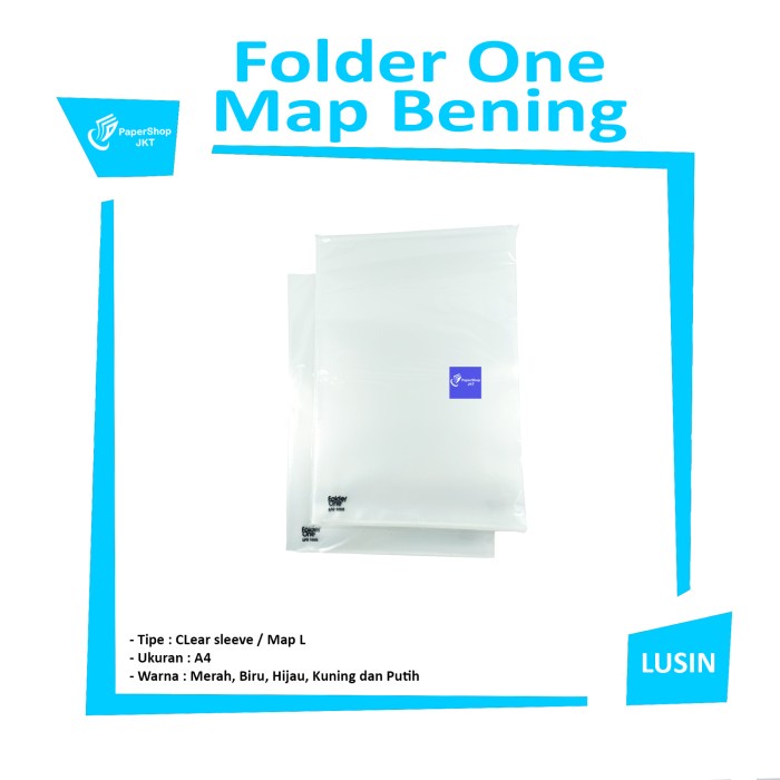 

ORGANIZER-DOCUMENT- PERPACKMAP L / MAP BENING FOLDER ONE A4 WARNA -DOCUMENT-ORGANIZER.