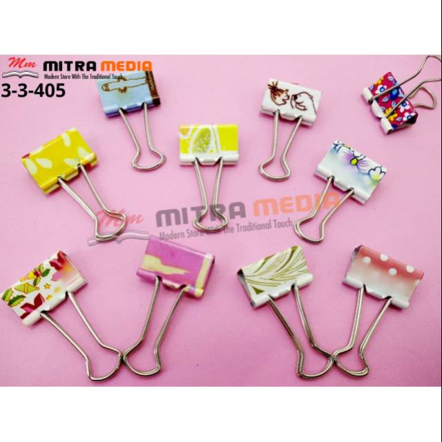 

BINDER CLIP 111 MOTIF CAMPUR LUCU