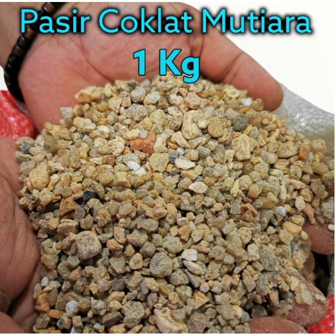 Termurah !!! Pasir Coklat Mutiara / pasir coklat  1 KG Hiasan akuarium-aquascape