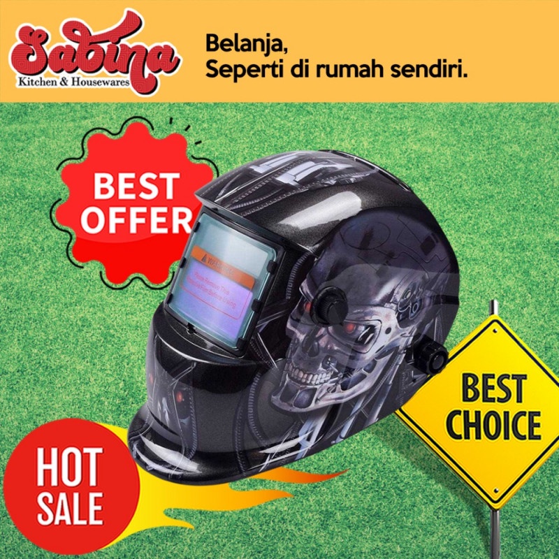 Topeng Helm Masker Kedok Kacamata Las Auto Darkening Terminator