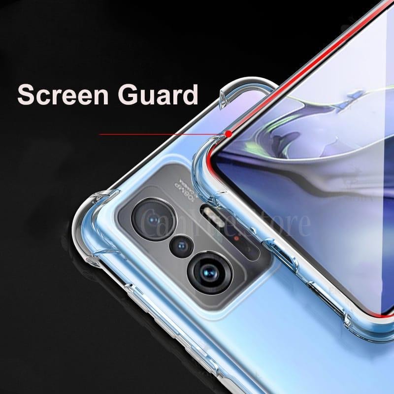 XIAOMI 11T 11T PRO CASE SOFTCASE HD CRACK AIRBAG  BENING CLEAR TRANSPARAN, SILIKON CRACK PROTECT CAMERA PELINDUNG KAMERA BEST 11 T MI 11 T PRO