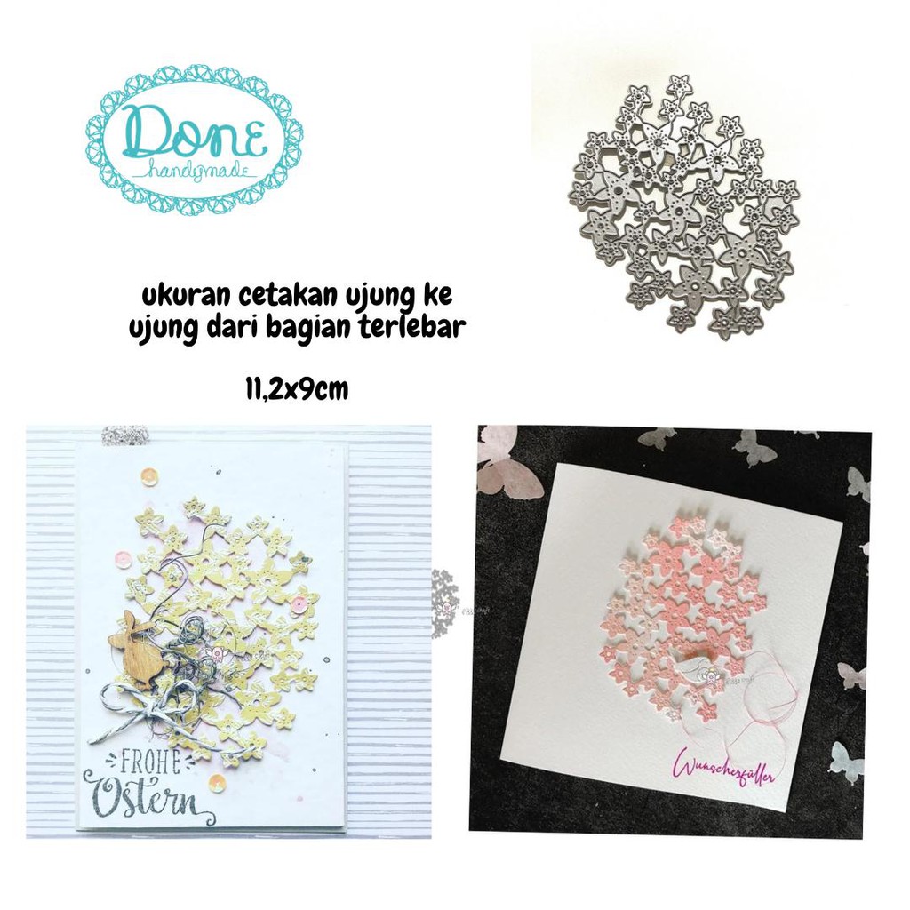 Cutting dies pisau potong bunga kecil small flower stencils DHPATTERN