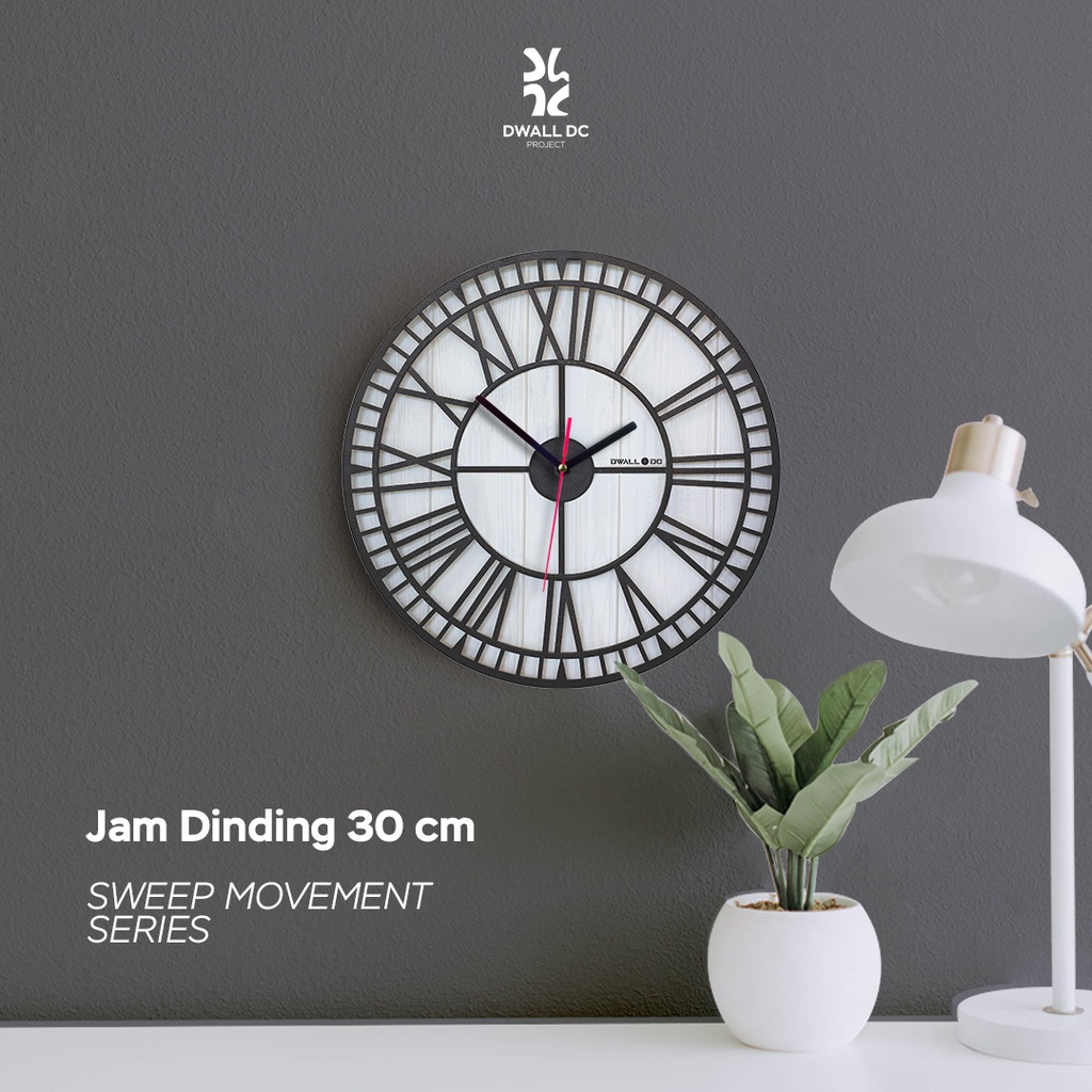 [SWEEP MOVEMENT SERIES] - Jam Dinding Minimalis - EKSLUSIF VINTAGE NORDIC | AESTHETIC ART MINIMALIS | HIASAN DEKORASI | - by Selembarkayoe