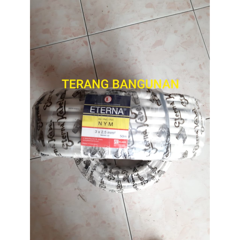 KABEL ETERNA 3X2,5MM (KABEL ISI 3 SNI) HARGA JUAL PER METER