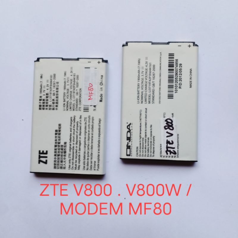 Baterai ZTE X500 . F930 . P736 . V800 V800W / MODEM MF80 Batre Batteray Batray Batere Batrei Batere