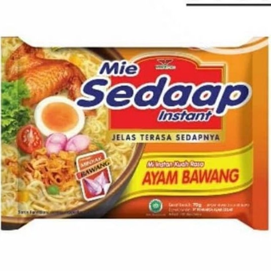 

Mie sedaap rasa ayam bawang isi 70g