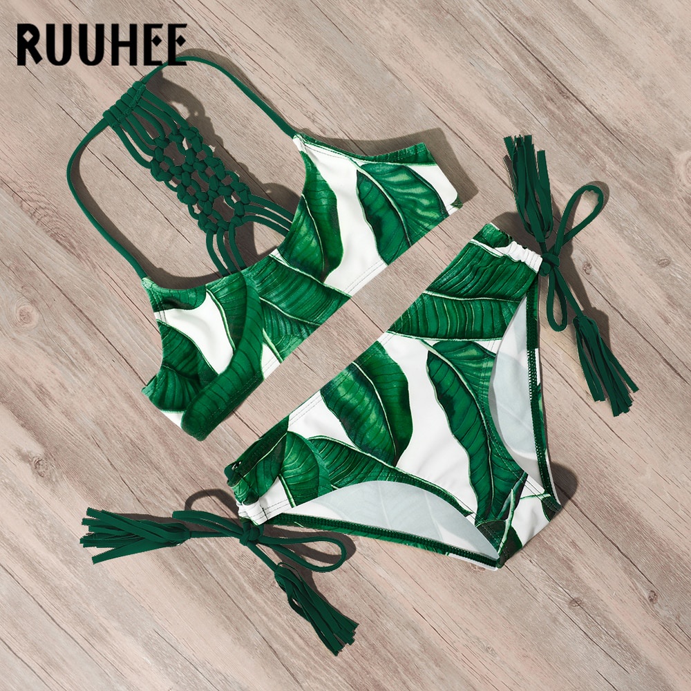 PREORDER RUUHEE 3-10 Tahun Pakaian Renang Anak Perempuan Pakaian Renang Bayi Anak Biquini Cetakan Ba