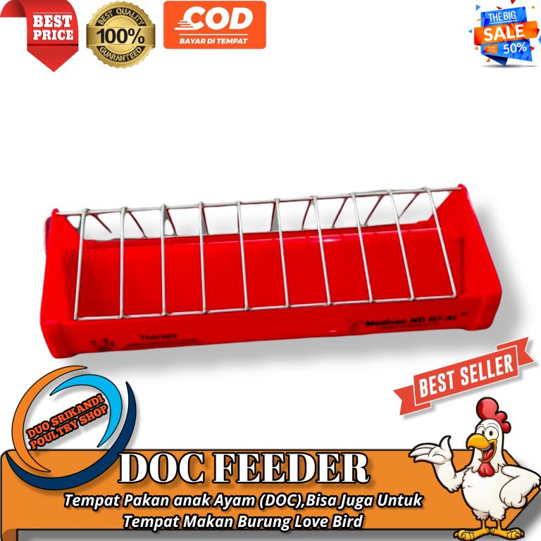 DOC FEEDER Tempat Pakan Ransum Ayam Kecil Atau Anakan