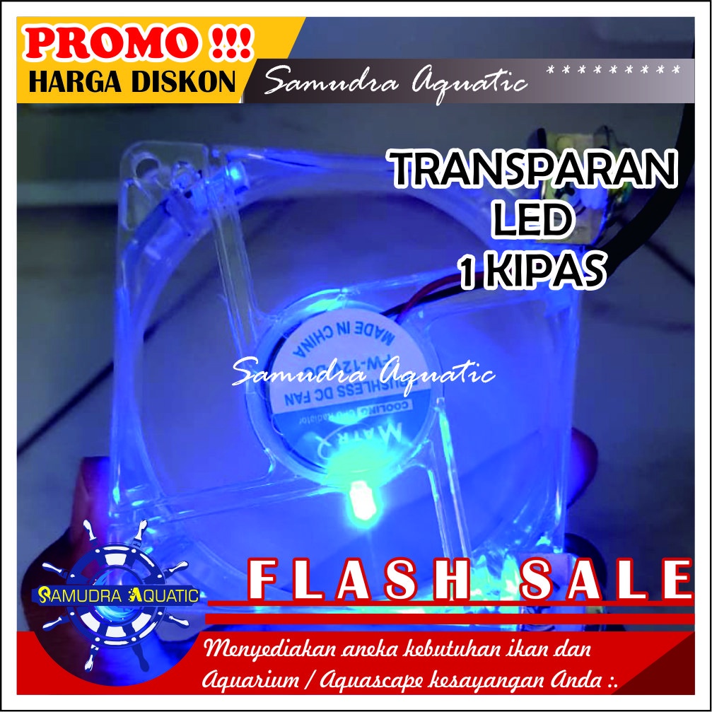 Kipas Aquarium Aquascape TRANSPARAN, Fan Pendingin Cooling Fan Aquarium Aquascape, FREE KARDUS