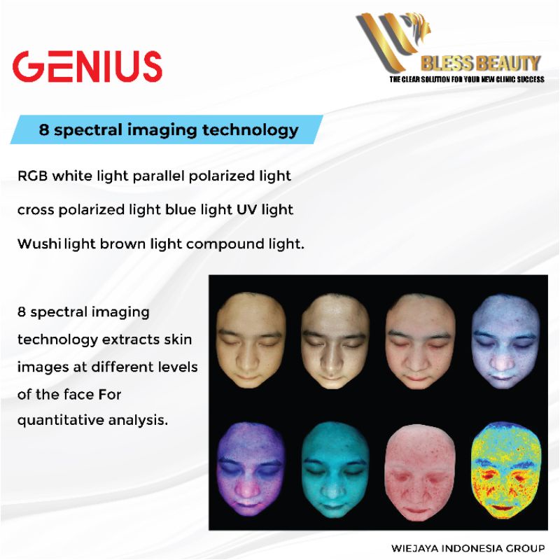 Skin Analyzer GENIUS Analisis Kulit WiFi Artificial Intelligence Bergaransi