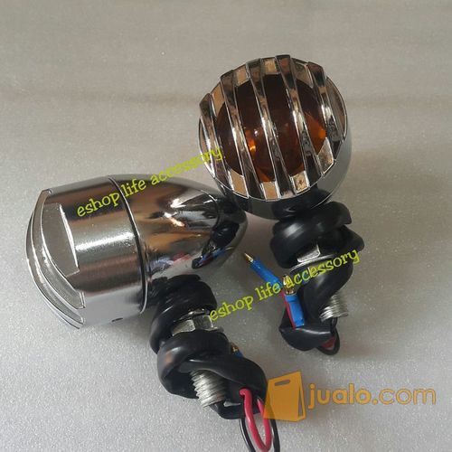 lampu sen sein jeep Custom gril grip garis retro variasi aksesoris samping sein japstyle caferacer