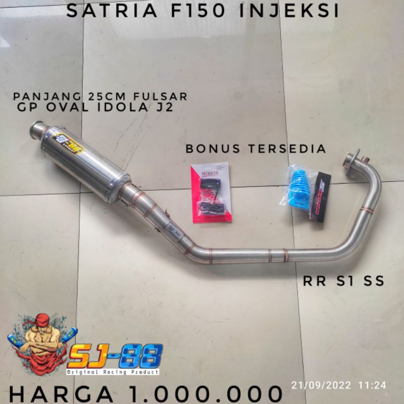 Knalpot sj88 fufi fulset rr s1 ss feat slincer gp oval idola j2 dan paket sensor