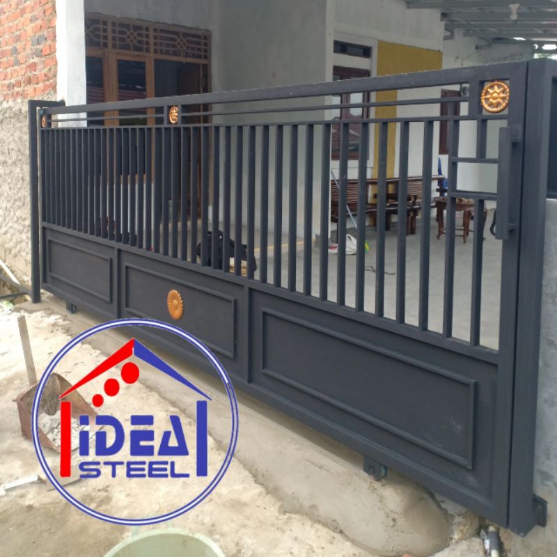 Jual pintu pagar gerbang minimalis modern anti karat | Shopee Indonesia