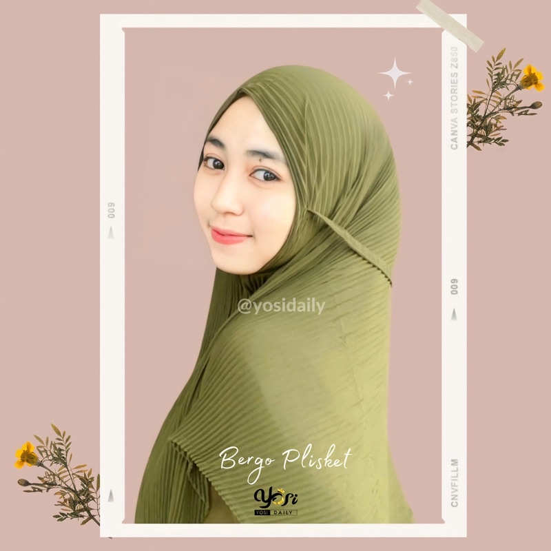 YOSI BERGO TALI FULL PLISKET TANPA GARIS TENGAH  LABEL PREMIUM CERUTY BABYDOLL CUTTING OVAL JAHIT TE