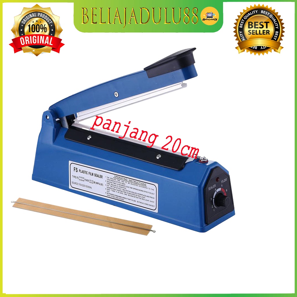 Beliajadulu88 Alat Press Plastik Impulse Sealer 20 CM alat Perekat plastik 20 CM PIOLINE 8200 PFS