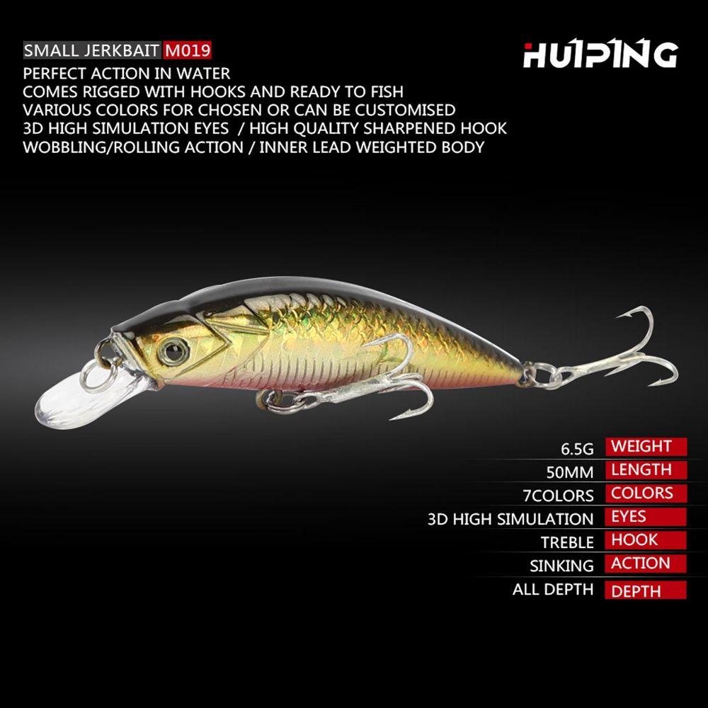 Umpan Ikan Kecil Tenggelam Pensil TOP Outdoor Crankbaits Tackle Minnow Lures