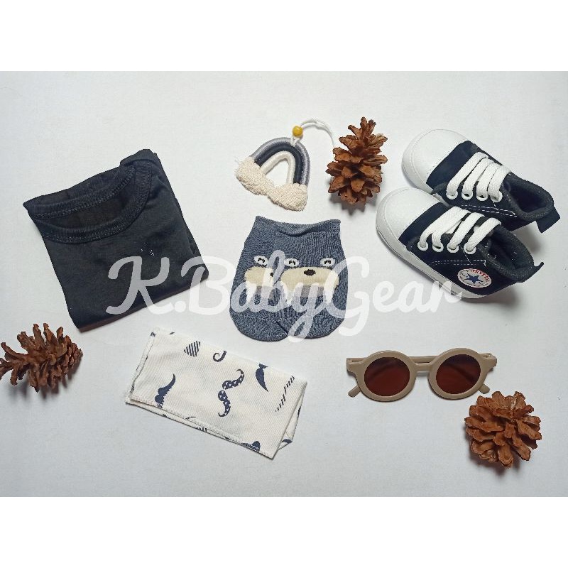 (HITAM PAKET PREMIUM) Hampers Bayi | Kado Lahiran | Kado Bayi | Perlengkapan Bayi | Perlengkapan Bayi Baru Lahir | Peralatan Bayi | Baby Gift Set | Kado Bayi Perempuan | Kado Bayi Laki laki by K.BabyGear-1