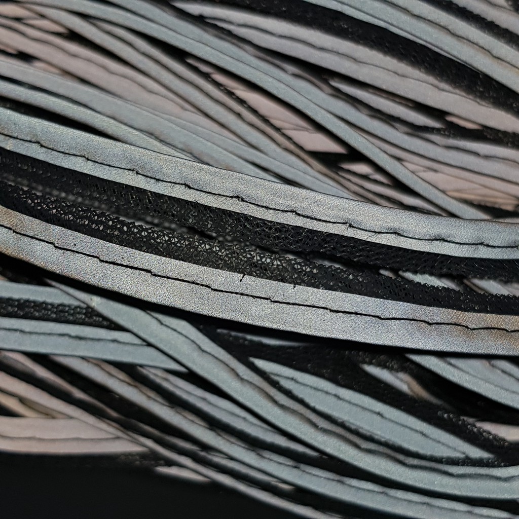 Tali Piping Scotchlite Skotlet Reflektor grade A isi 100 yard / bisban isi scotlight reflektif pemantul cahaya /lis baju