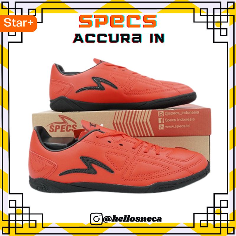 Sepatu Futsal Specs Accura IN Emperor Red Black 401467 Original BNIB