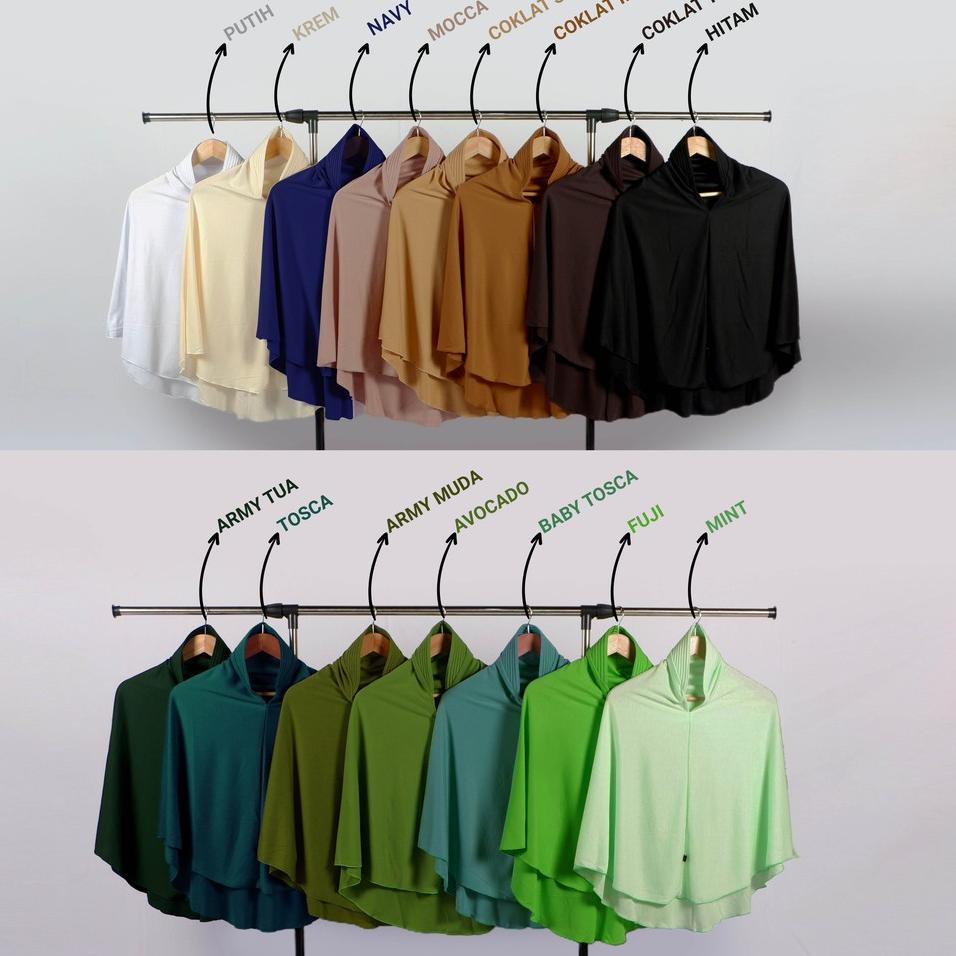 TERLARIS HIJAB KAOS MAZOYA Jilbab Instan Bahan Kaos Pet Antem Jumbo Bergo Syari Khimar Kerudung Inst
