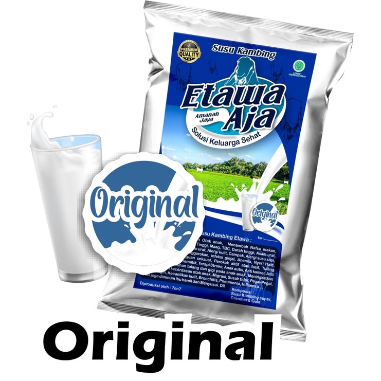 

Susu Kambing Etawa Aja Original/ Susu Kambing Etawa Asli / Susu Etawa / Susu Bubuk Kesehatan / Susu Kambing / Susu Kambing asli / Susu Etawa / Susu Sehat Etawa / Susu Kambing Original / Susu Kesehatan Etawa