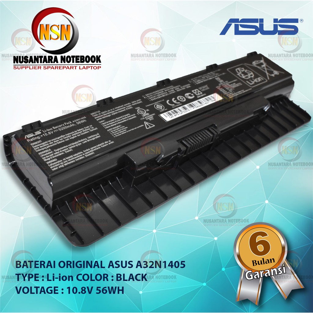 Baterai Original Asus A32N1405 / G551 G551J G551JK G551JM ROG Series