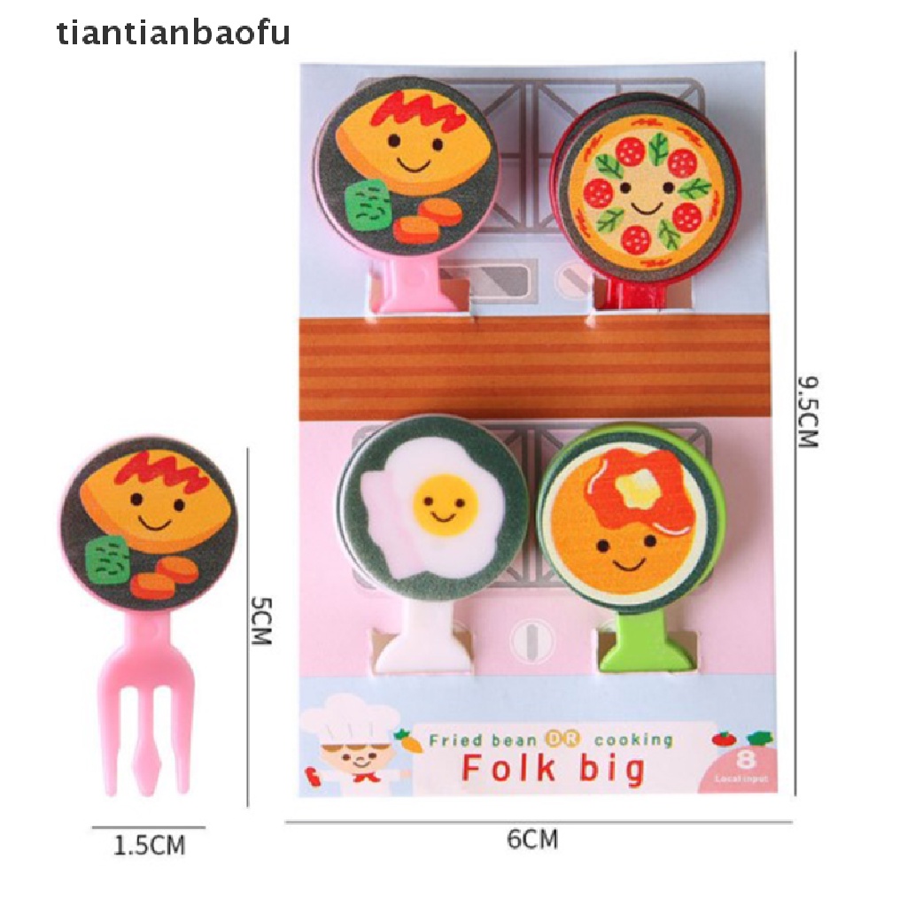 Garpu Buah / Kue / Dessert Mini Desain Kartun Hewan Untuk Natal / Halloween