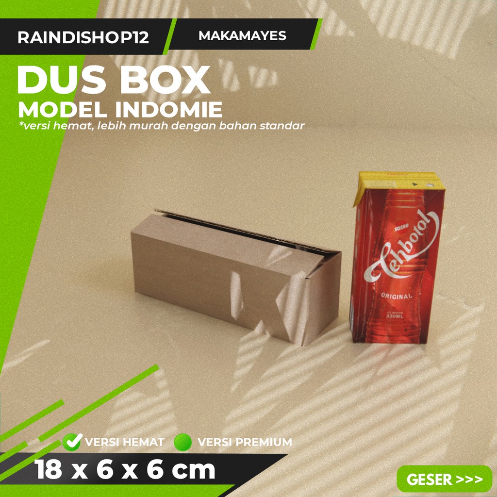 

BOX 18 X 6 X 6 CM KARDUS KOTAK KEMASAN PACKAGING KADO POLOS