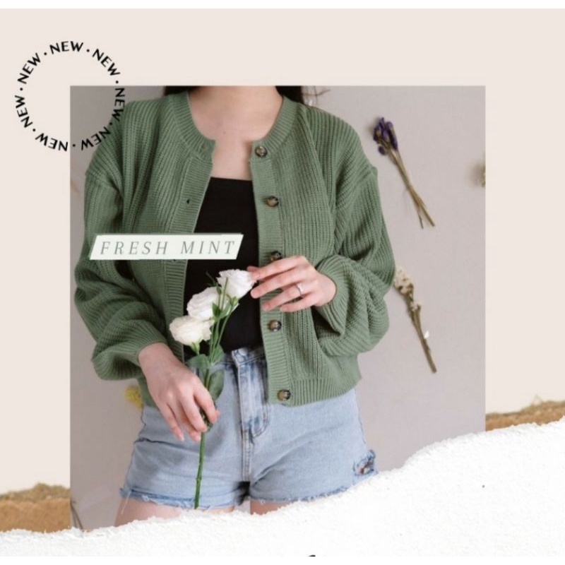 GS036 Cardigan Rajut Wanita Livi Premium Tebal