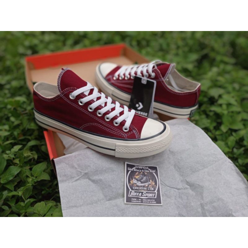 SEPATU C0NVERSEE 70S MAROON LOW PREMIUM BNIB MURAHH