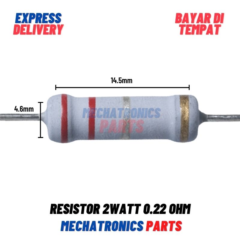 [PAS-9211] RESISTOR 2WATT 0.22 OHM