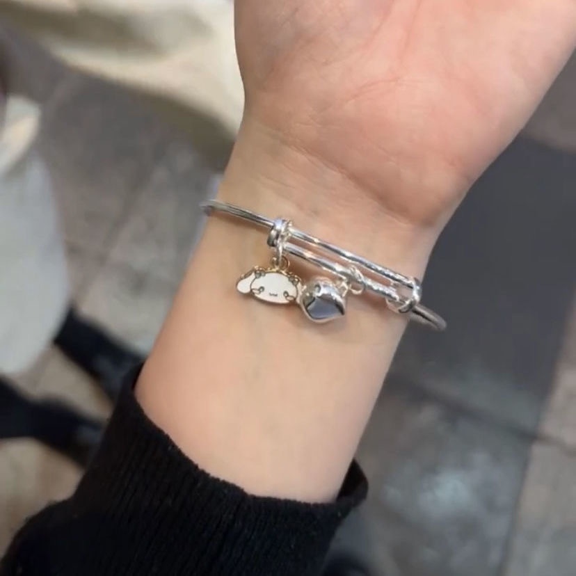 Gelang Kartun Sanrio Yang Indah, guigou Giok, Meredith kulomi bell bracelet, Perempuan Versi Korea, Dikirim Untuk Pelajar, Indah