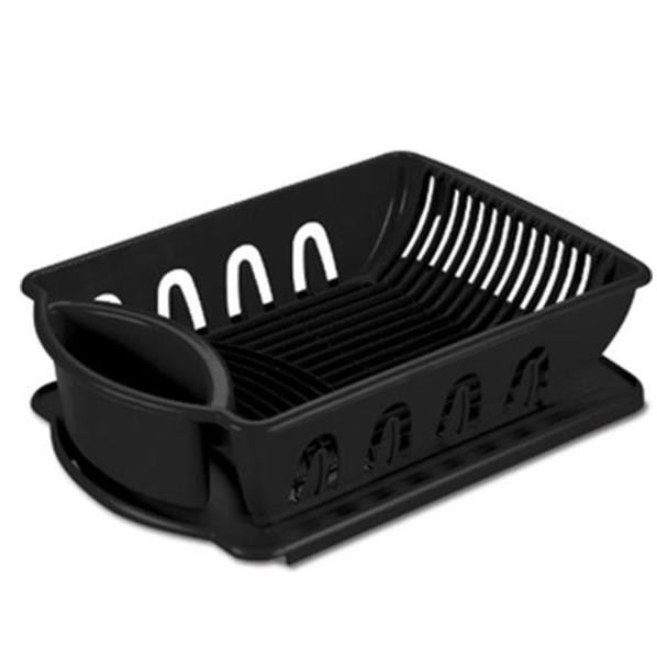 Sterilite Rak Piring Hitam, Rak Plastik, Rak Minimalis Bluestorejkt15