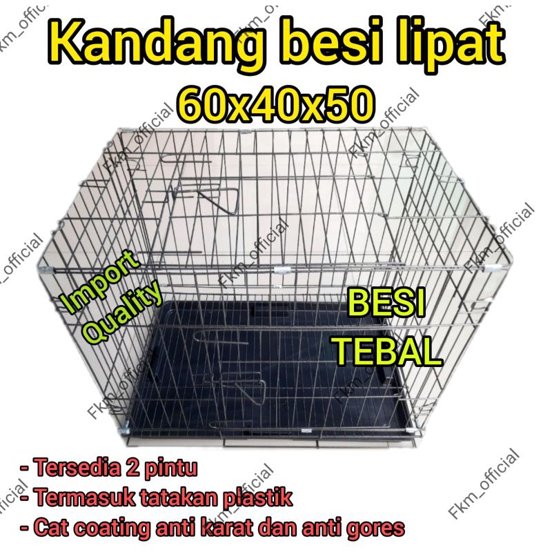 KANDANG BESI LIPAT IMPORT QUALITY BESI TEBAL