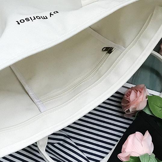 ➶ TW1829 Shopping Bag Kanvas Muat Banyak Tote Bag Simple Kain Premium ™