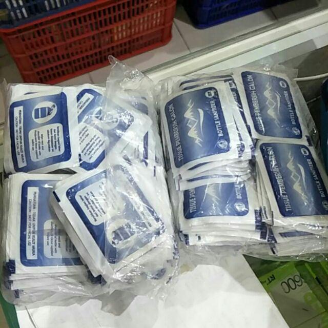 Tissue Tisu Pembersih Galon Tissue Galon Bottle Sanitizer Per100bj