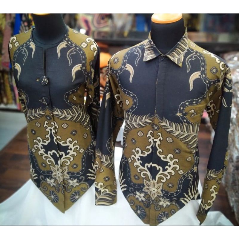 Blus trikot batik dan Kemeja trikot batik