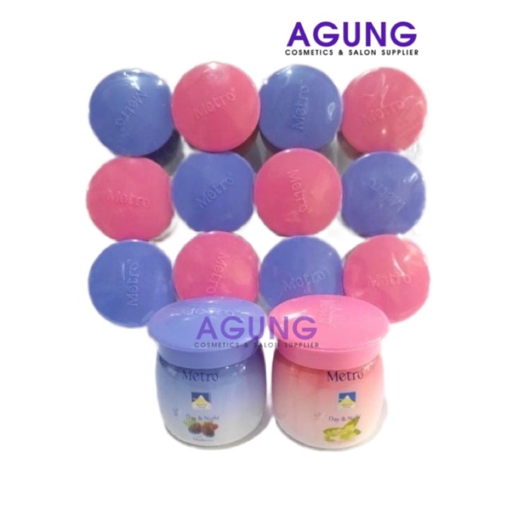 [ 1 PACK ] Metro Snow Cream Day and Night 45gr gentong