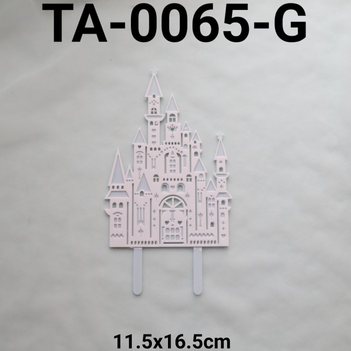 

GR-TA-0065 CAKE TOPPER AKRILIK ISTANA CASTLE PRINCESS GOLD PINK BIRU OBRAL DISKON
