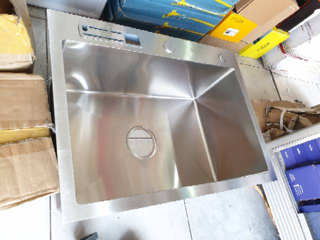 Bak cuci piring thsink stainless 304 tebal 60cmx45cm ada tempat pisau PROMO