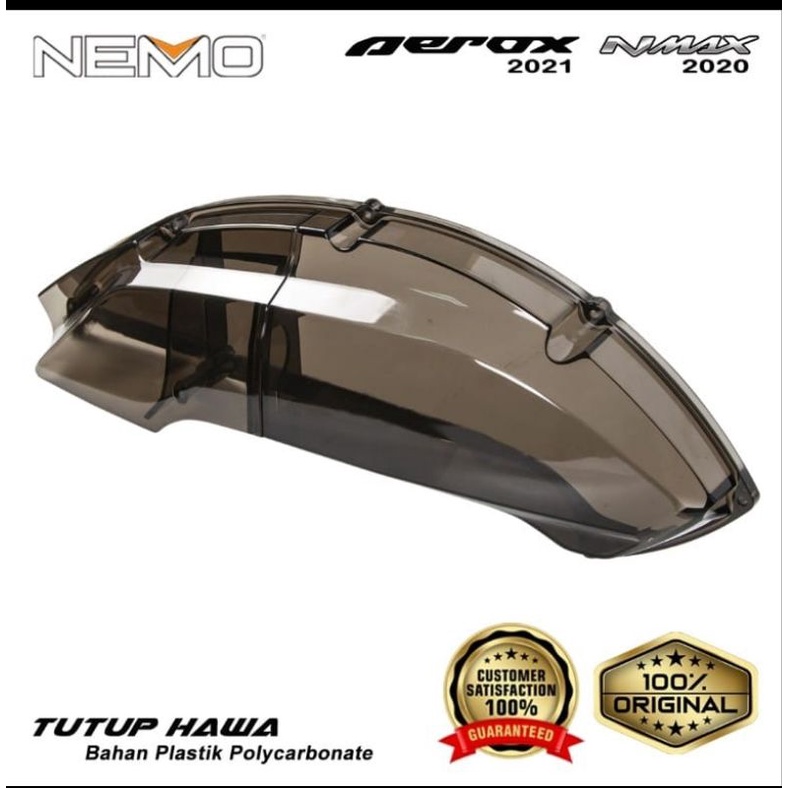 tutup cover filter n max new 2020-2022 aerox new transparan bening sm smoke