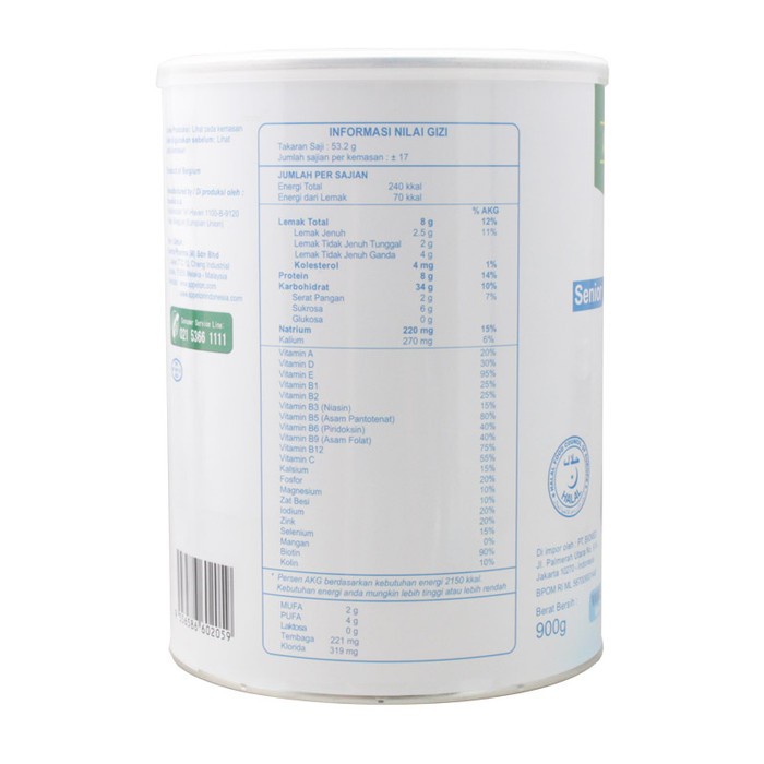 

Terbaru Appeton 60+ 900Gr Vanilla (Susu Orang Tua 40 Tahun Keatas)