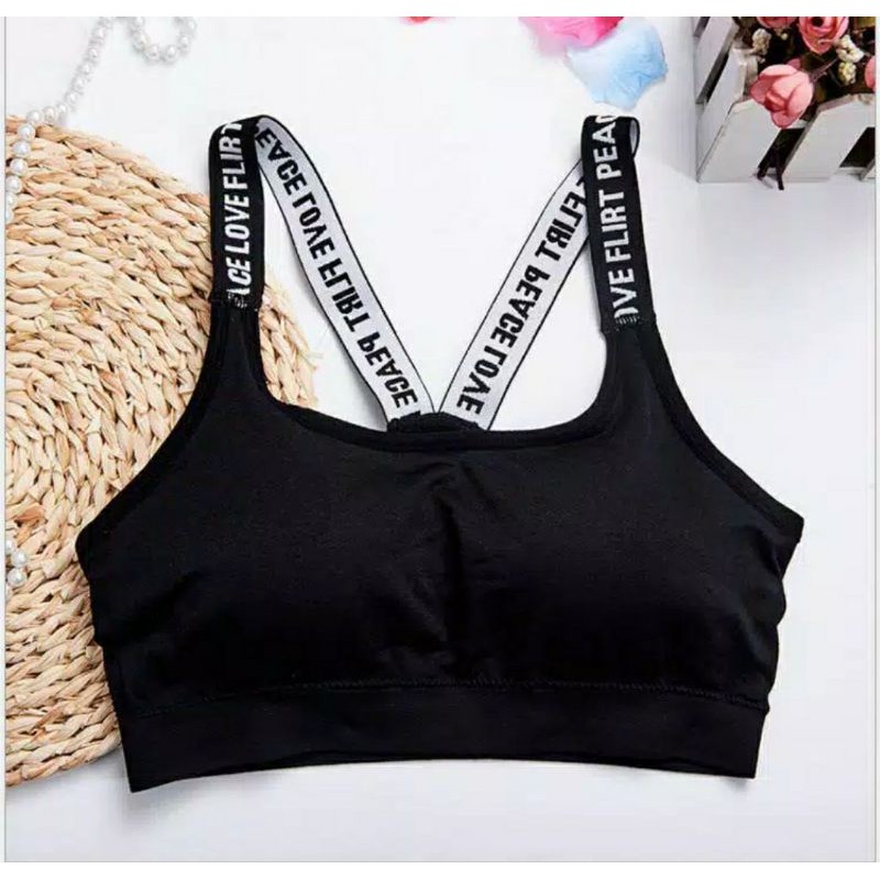 SPORT BRA FASHION WANITA/BRA OLAHRAGA BRA YOGA BRA TANPA KAWAT