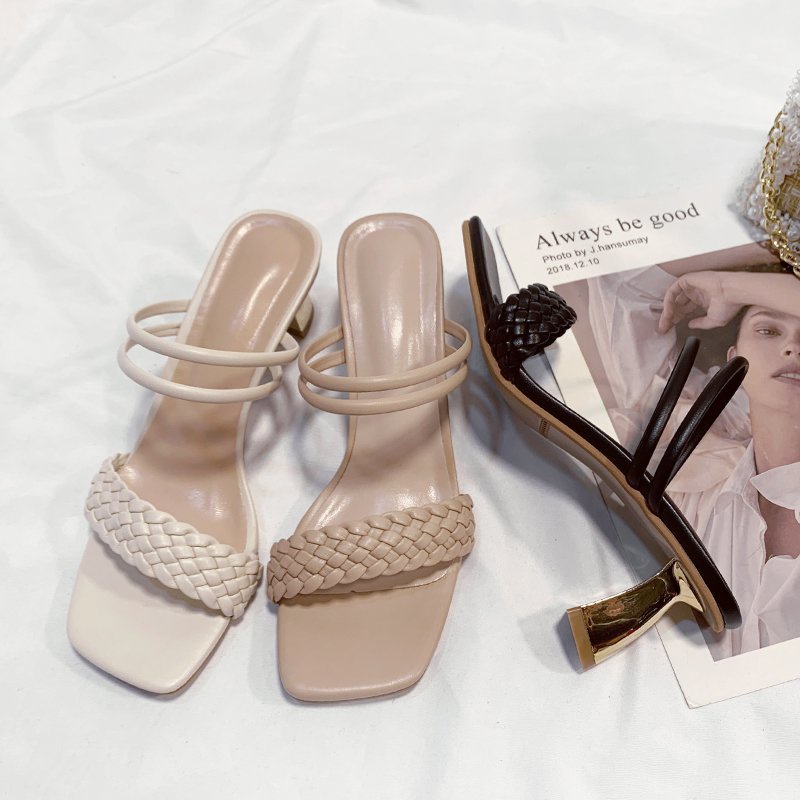 Sandal hak tinggi wanita high heels wanita sandal kerja wanita sendal korea NS881