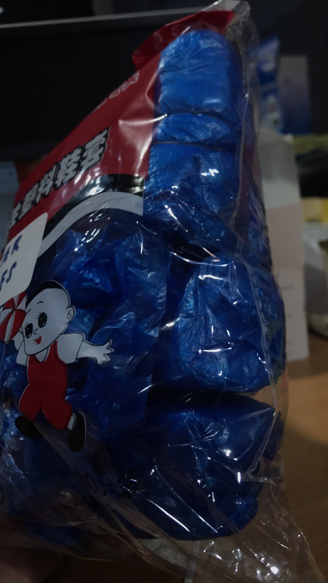 100pcs (50psg) Sarung Sepatu Model Anti-air Sekali Pakai Bahan Plastik 2h75