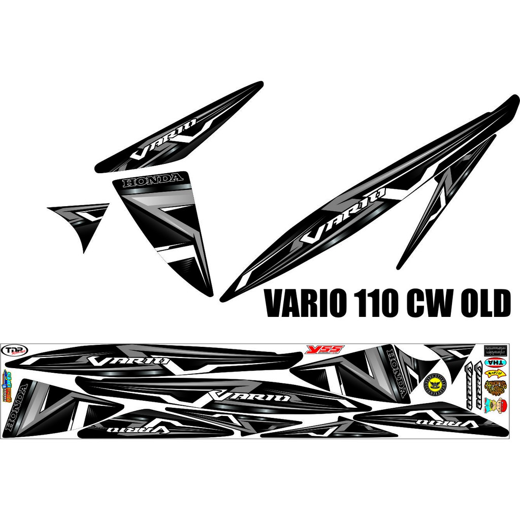 STRIPING STIKER VARIASI VARIO 110 CW-VARIO KARBU MOTIP THAILOOK THAILAND STRIPING VARIASI