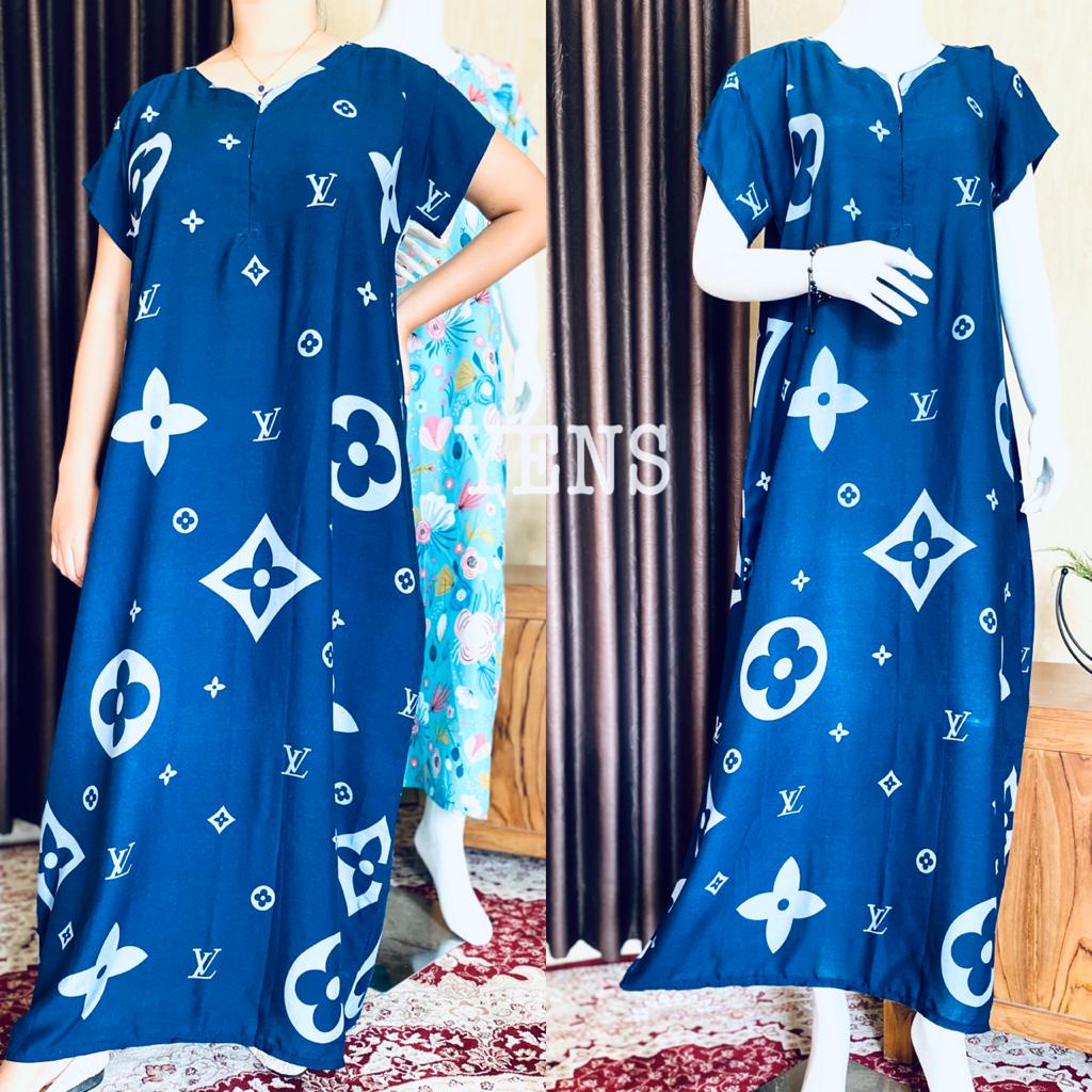 Daster Bali Long dress baju tidur wanita XXL Resleting