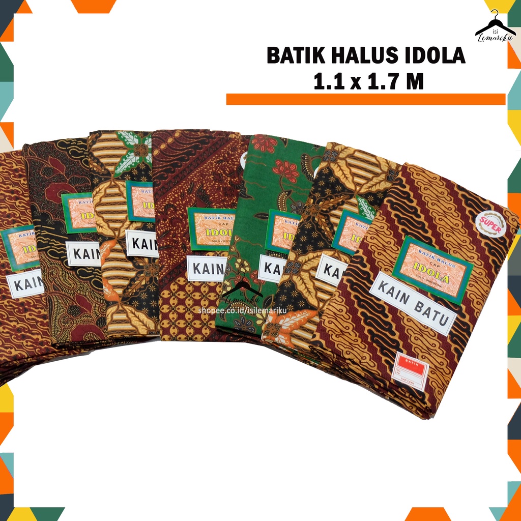 Kain Panjang Jarik Kain Batu Batik IDOLA 1.1 x 1.7 Meter Kain Lahiran 7Bulanan