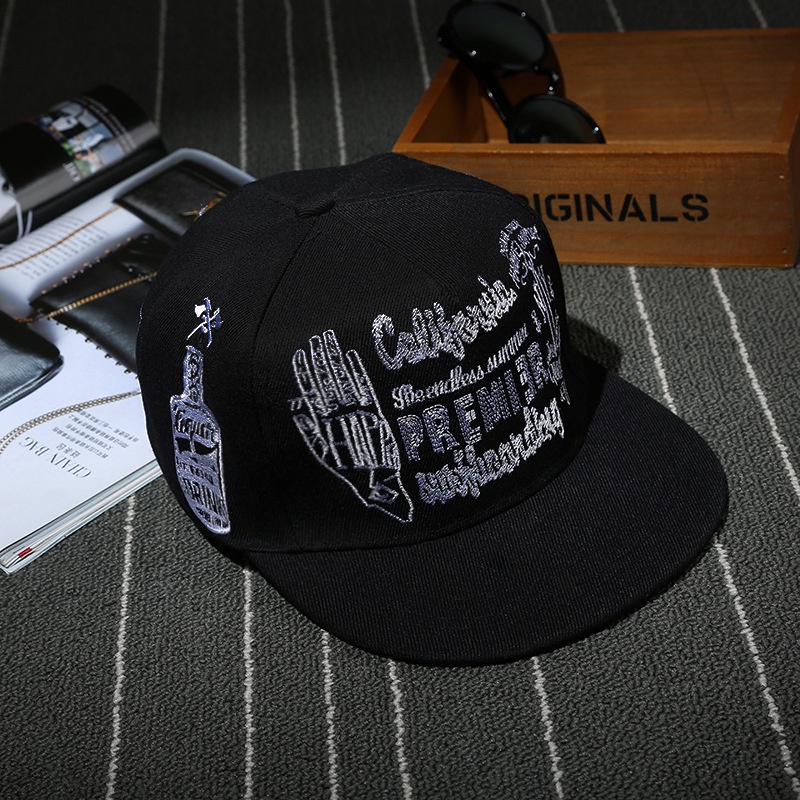 Topi Baseball Motif graffiti Gaya hip hop Korea Untuk Pasangan