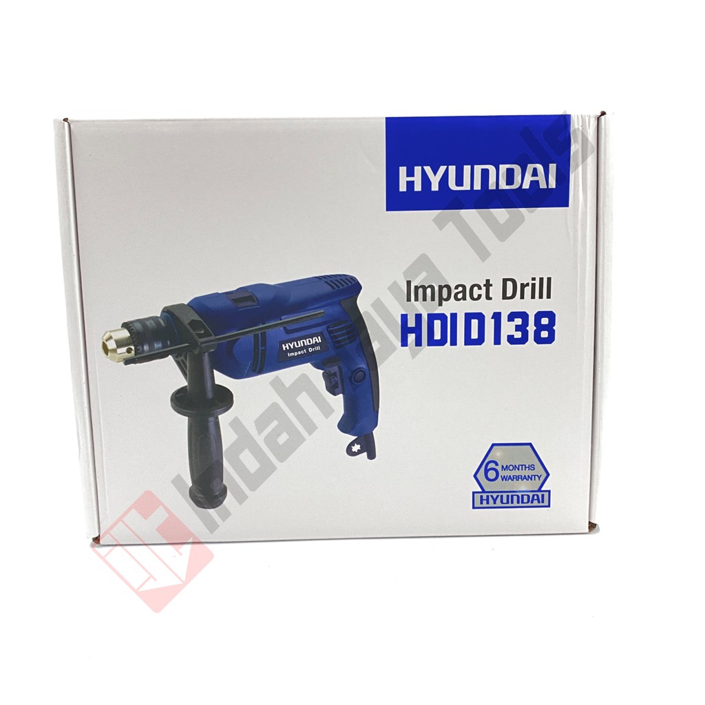 HYUNDAI HDID138 Mesin Bor Beton Tembok Besi 13 mm - Impact Drill